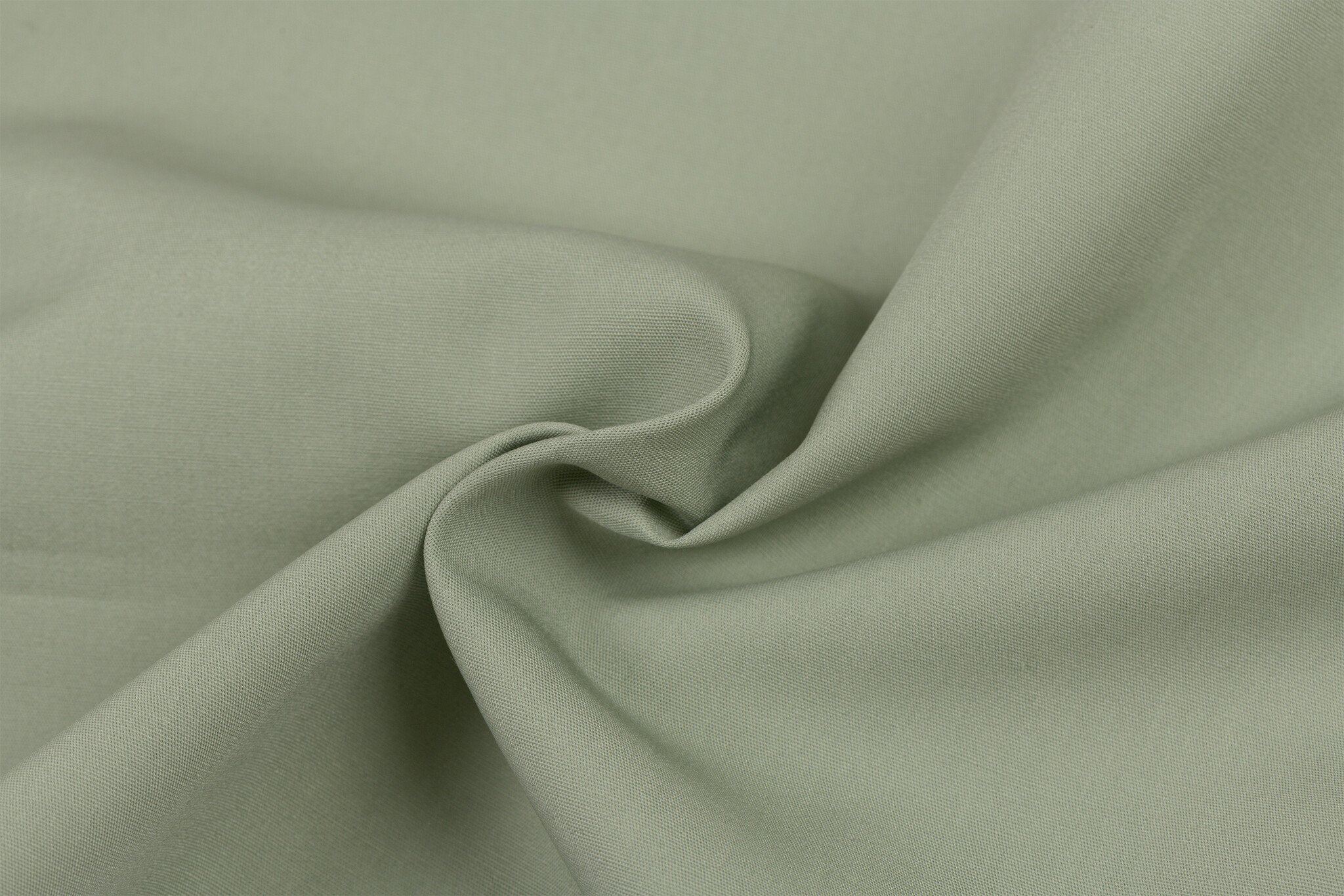 Katoen Poplin Stof Dusty Groen