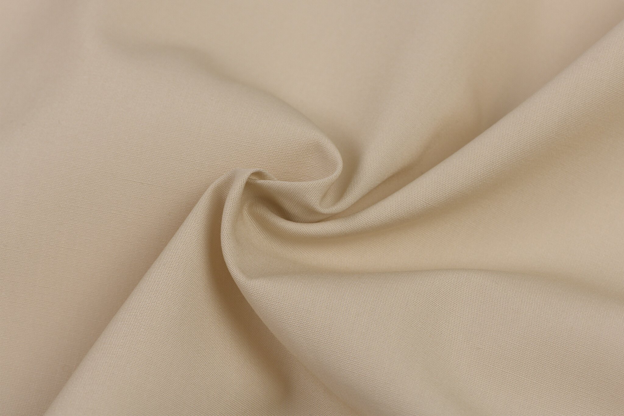 Katoen Poplin Stof Licht Beige