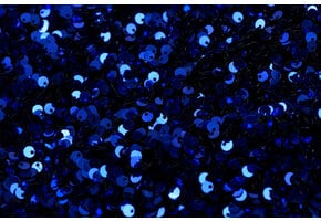 Pailletten stof blauw