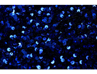 Pailletten stof blauw