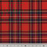 Schotse Ruit Stof Stretch Klein Red Stuwart