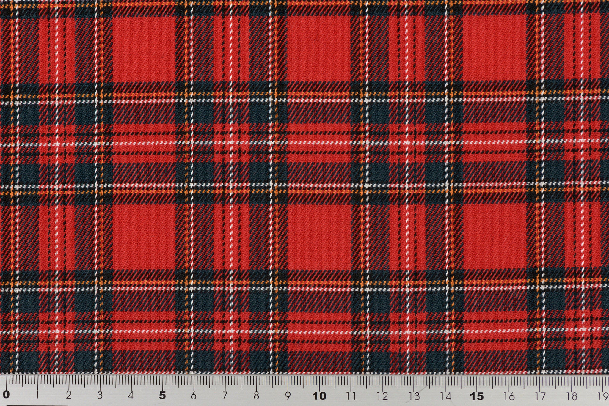 Schotse Ruit Stof Stretch Klein Red Stuwart