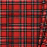 Schotse Ruit Stof Stretch Klein Red Stuwart