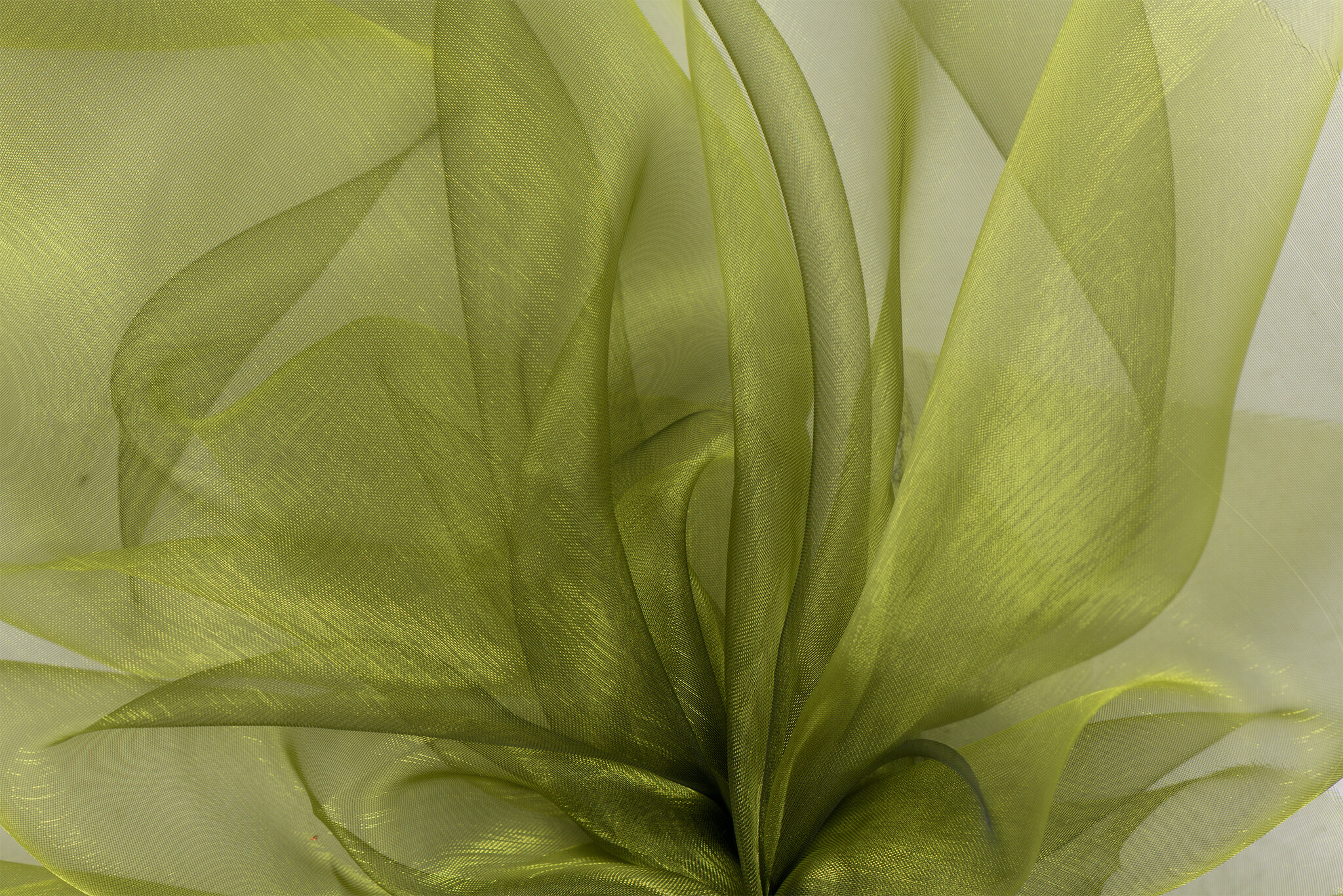 Organza Two-Tone Groen - Zwart