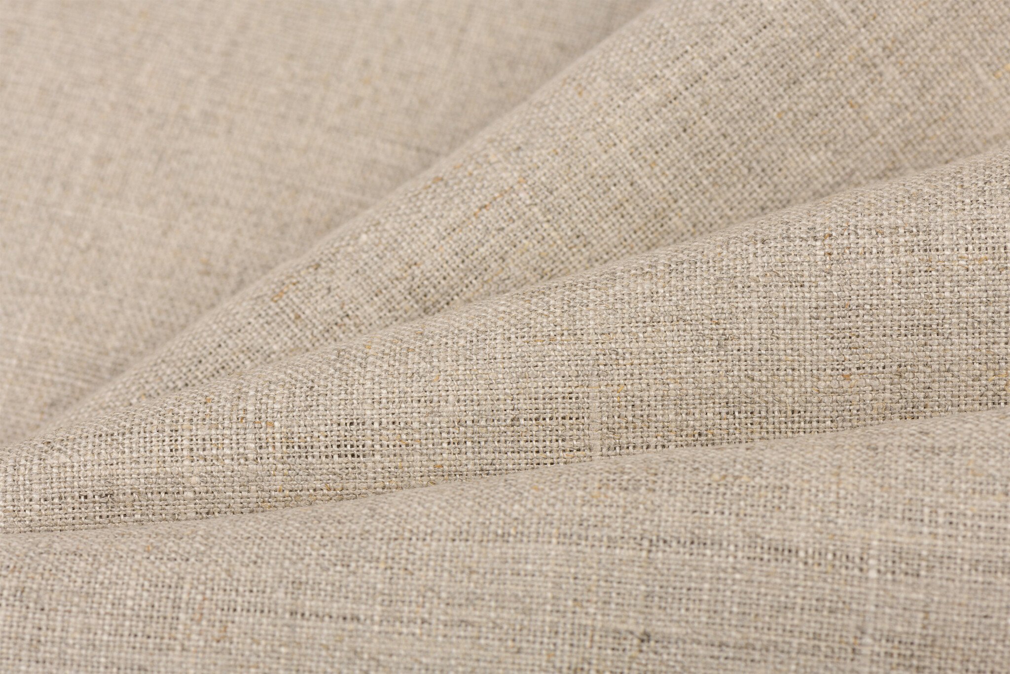 Royal Linnen Stof Donker Naturel