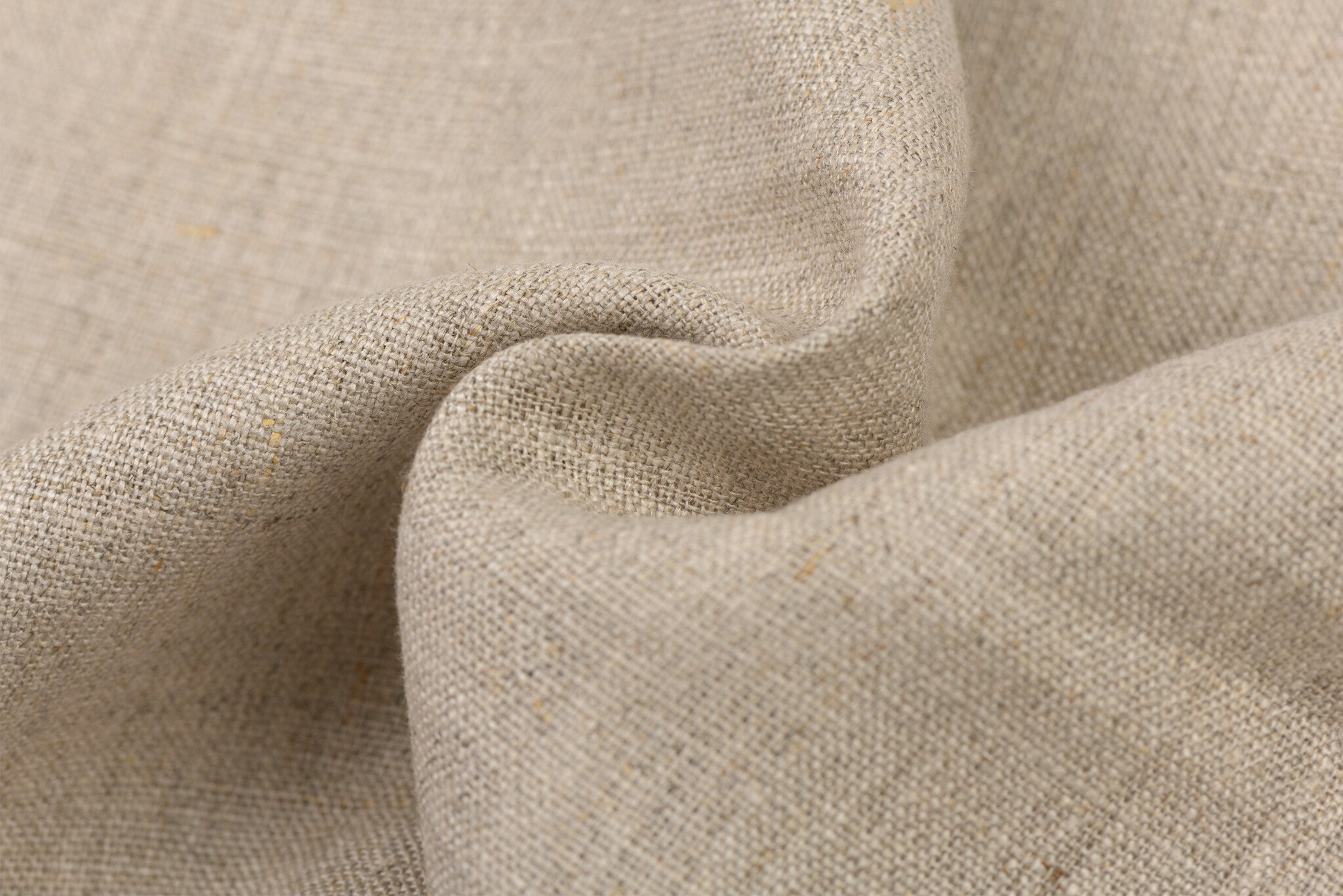 Royal Linnen Stof Donker Naturel