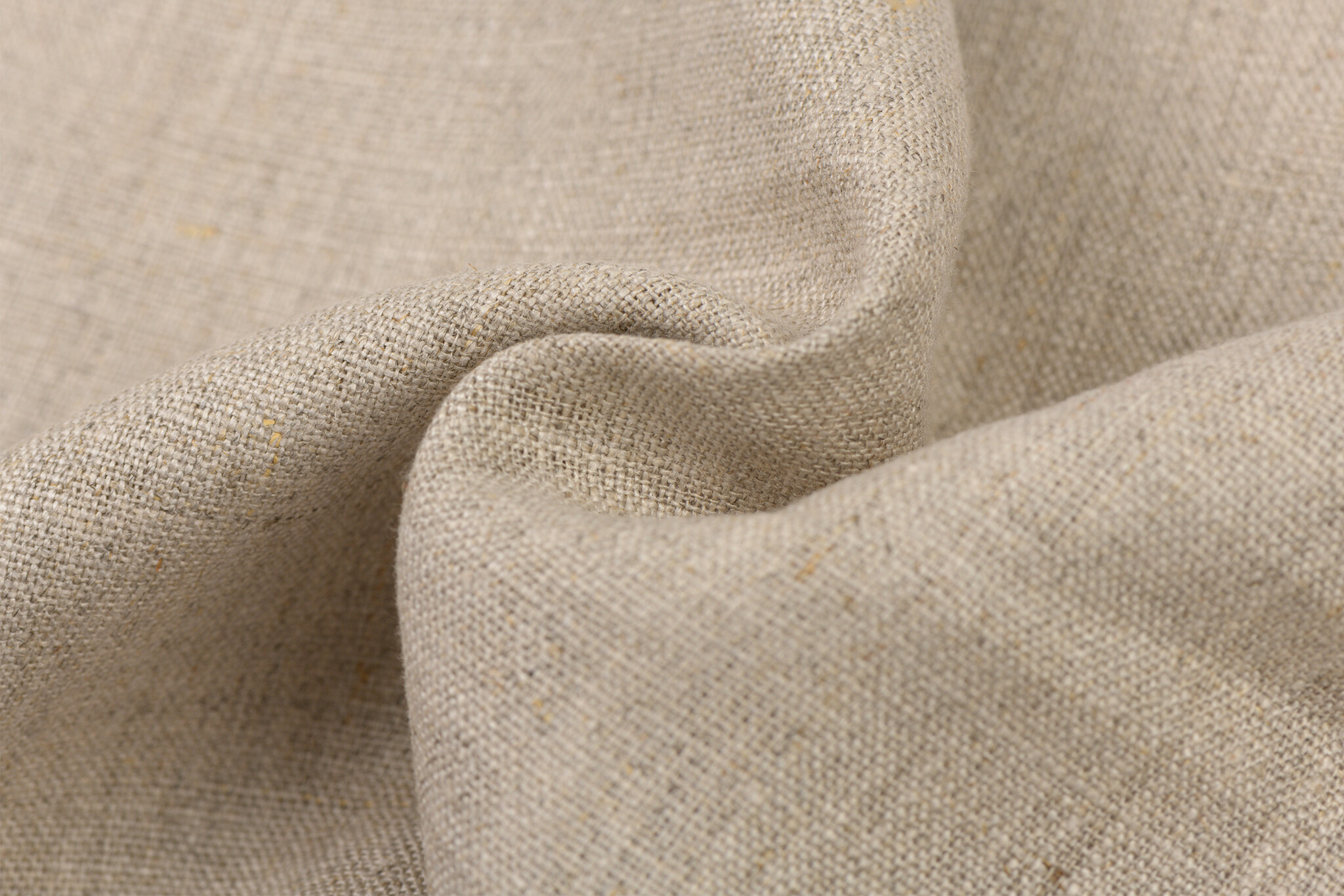 Royal Linnen Stof Donker Naturel