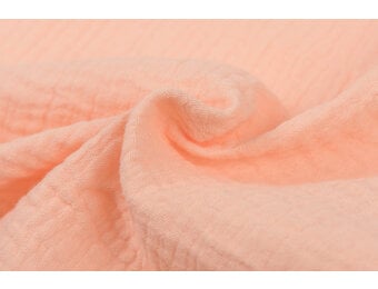 Baby Cotton – Mousseline Stof - Zalm