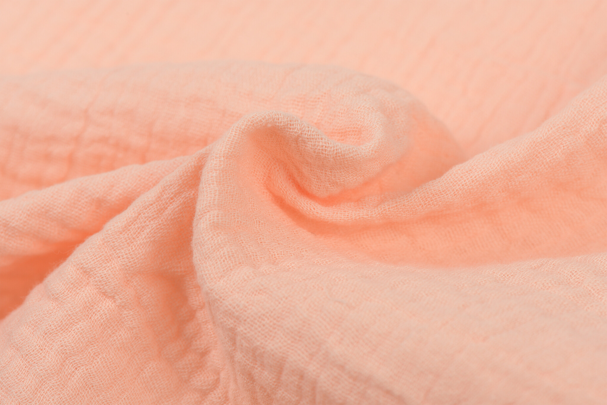 Hydrofiel Stof Zalm – Zacht, Ademend en Duurzaam