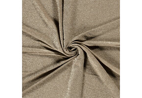 Tricot Stof Lurex Beige
