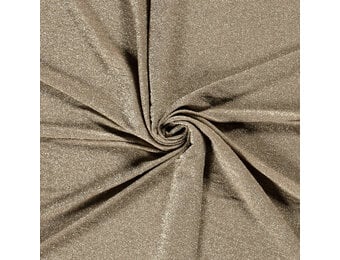 Tricot Stof Lurex Beige