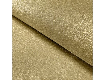 Tricot Stof Lurex Goud