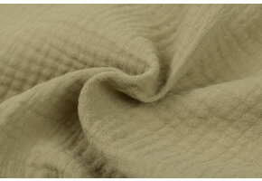 Baby Cotton – Mousseline Stof - Olijf Groen