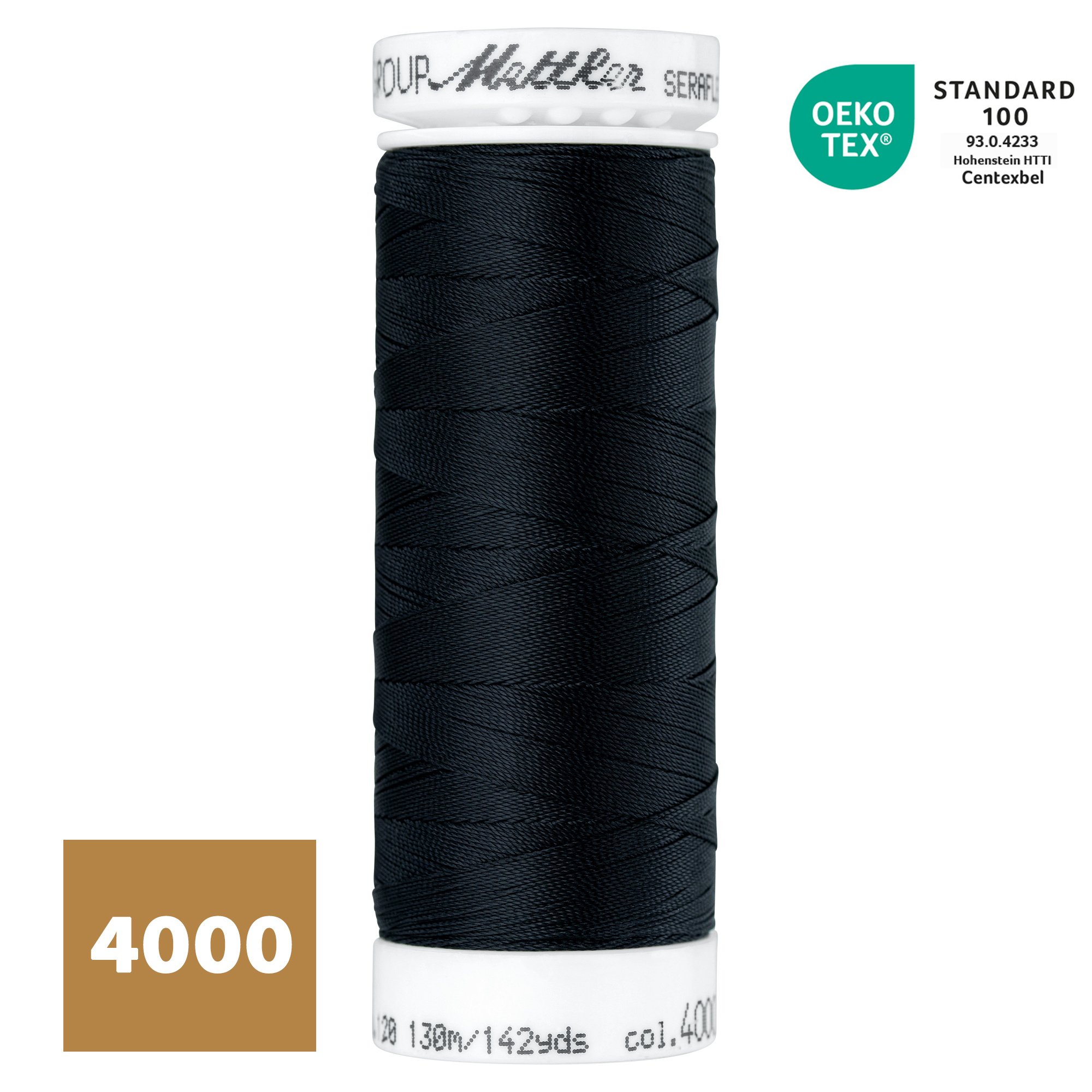 SERAFLEX® Elastisch Naaigaren - Zwart (4000)