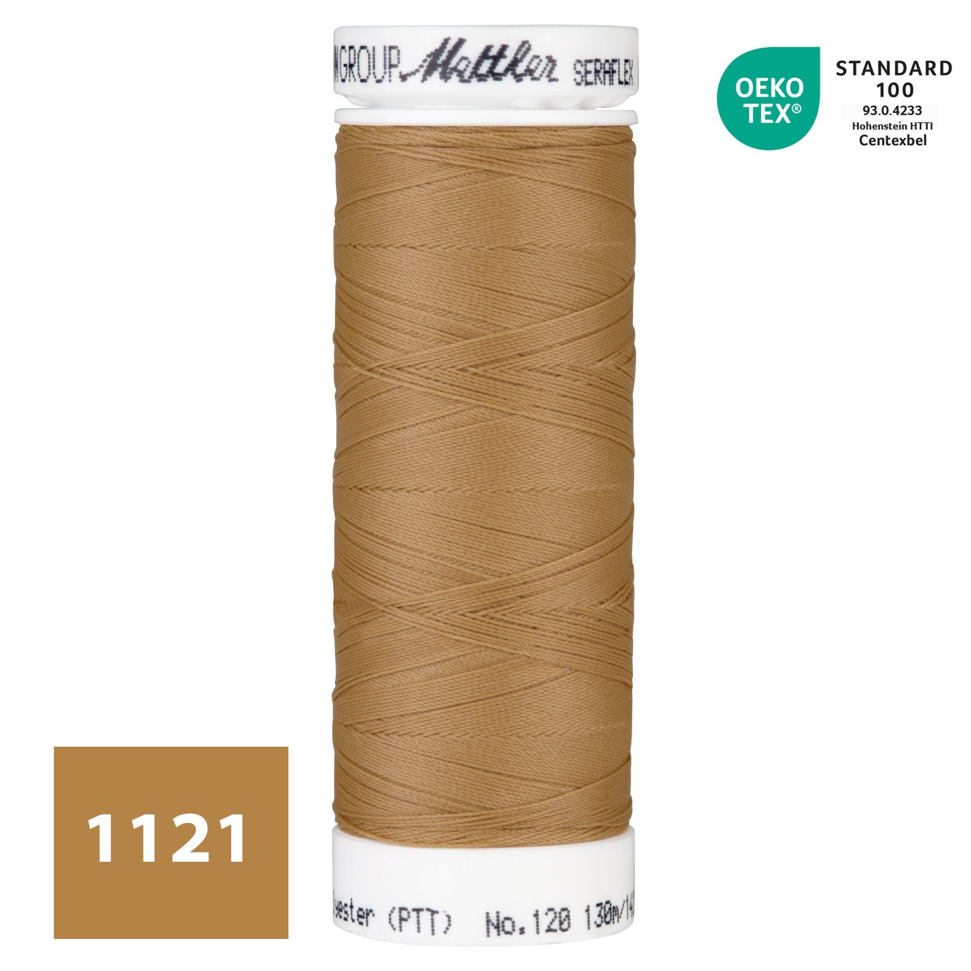 SERAFLEX® Elastisch Naaigaren - Toffee Bruin (1121)