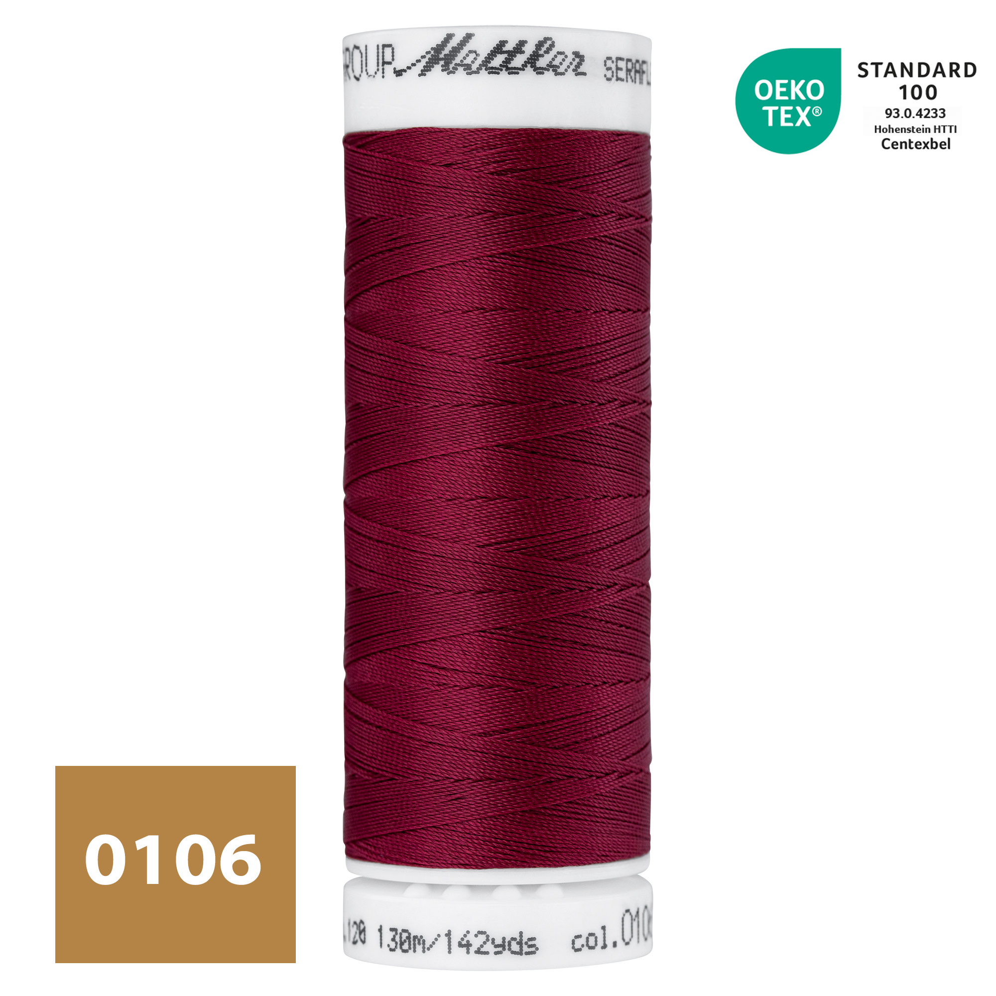 SERAFLEX® Elastisch Naaigaren - Wijnrood (0106)