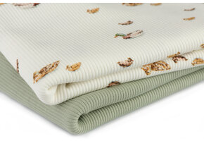 Rib Jersey Stof - Eenden