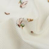 Rib Jersey Stof - Eenden