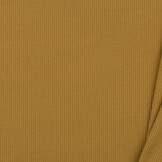Rib Jersey Stof Mosterd