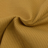 Rib Jersey Stof Mosterd