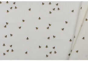 Poplin Katoen Digitale Print - Honingbijen