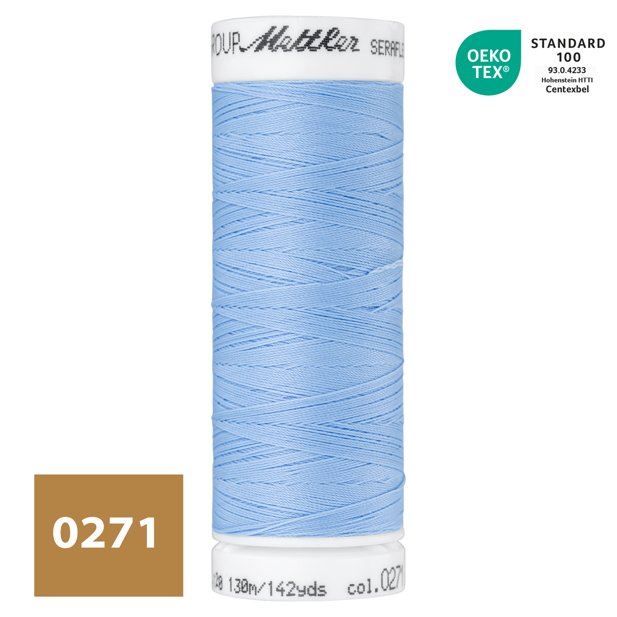 SERAFLEX® Elastisch Naaigaren - IJsblauw (0271)