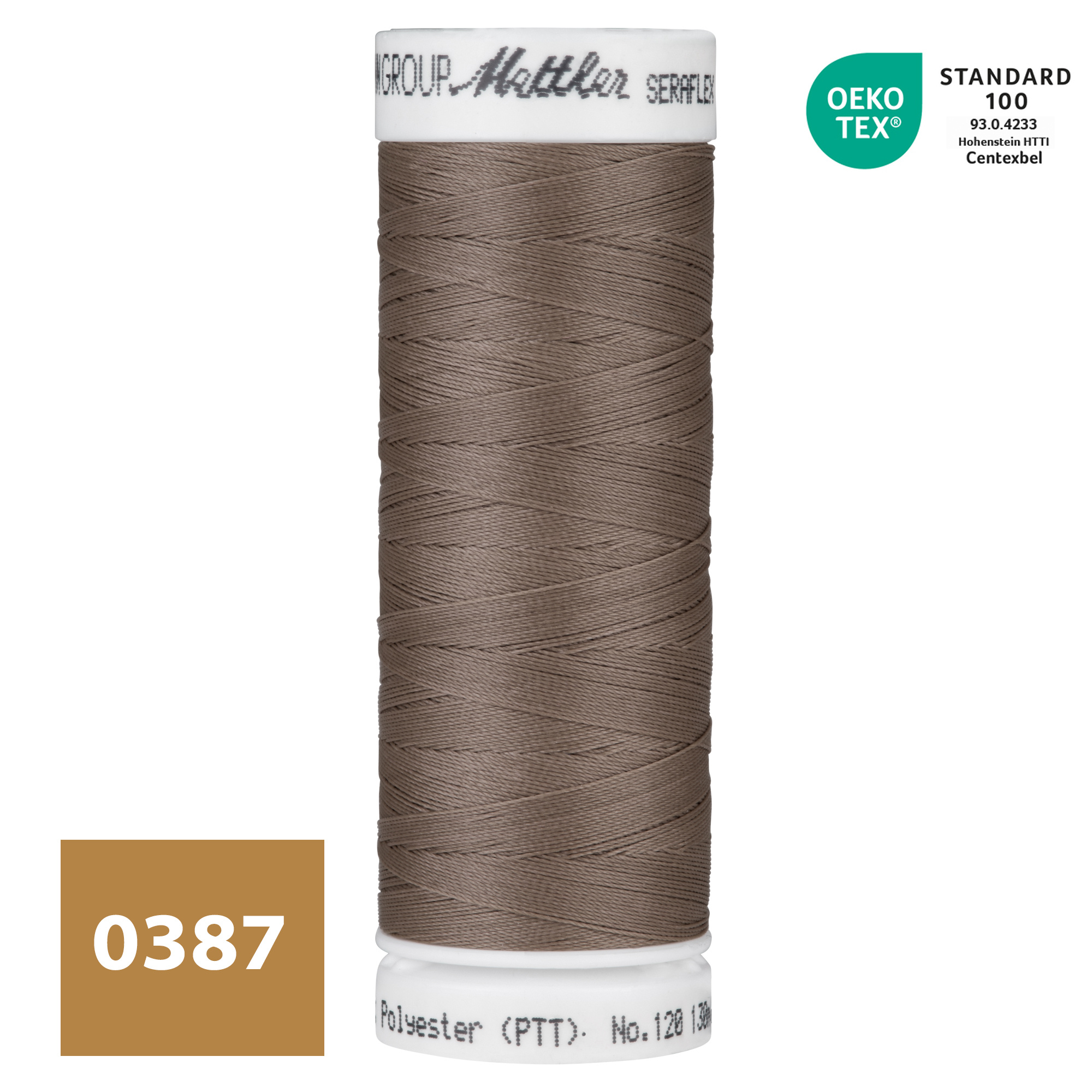 SERAFLEX® Elastisch Naaigaren - Champignonbruin (0387)