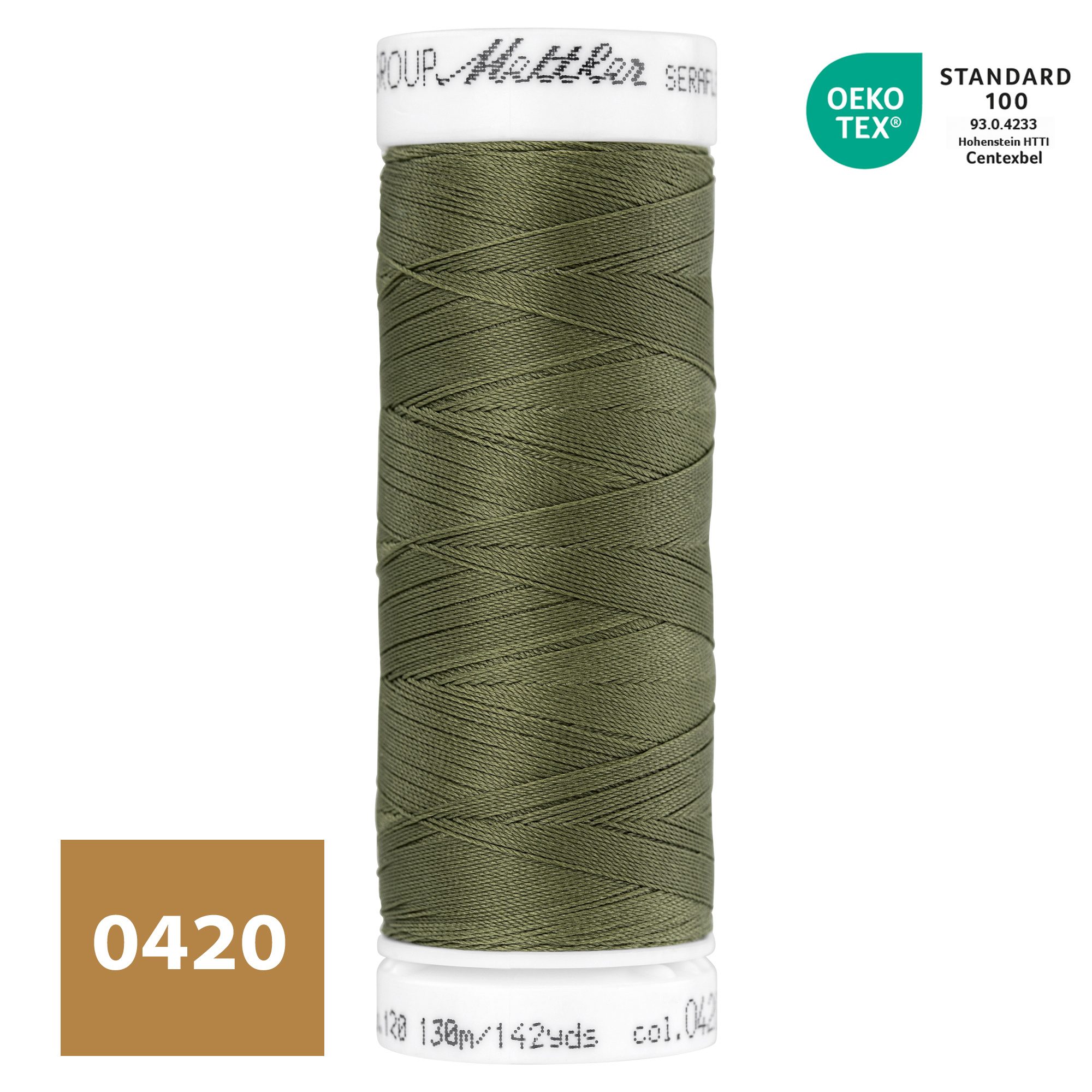 SERAFLEX® Elastisch Naaigaren - Olijfgroen (0420)