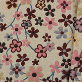 Gobelin Stof Fleurige Bloemen - Naturel