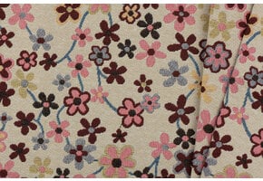 Gobelin Stof Fleurige Bloemen - Naturel