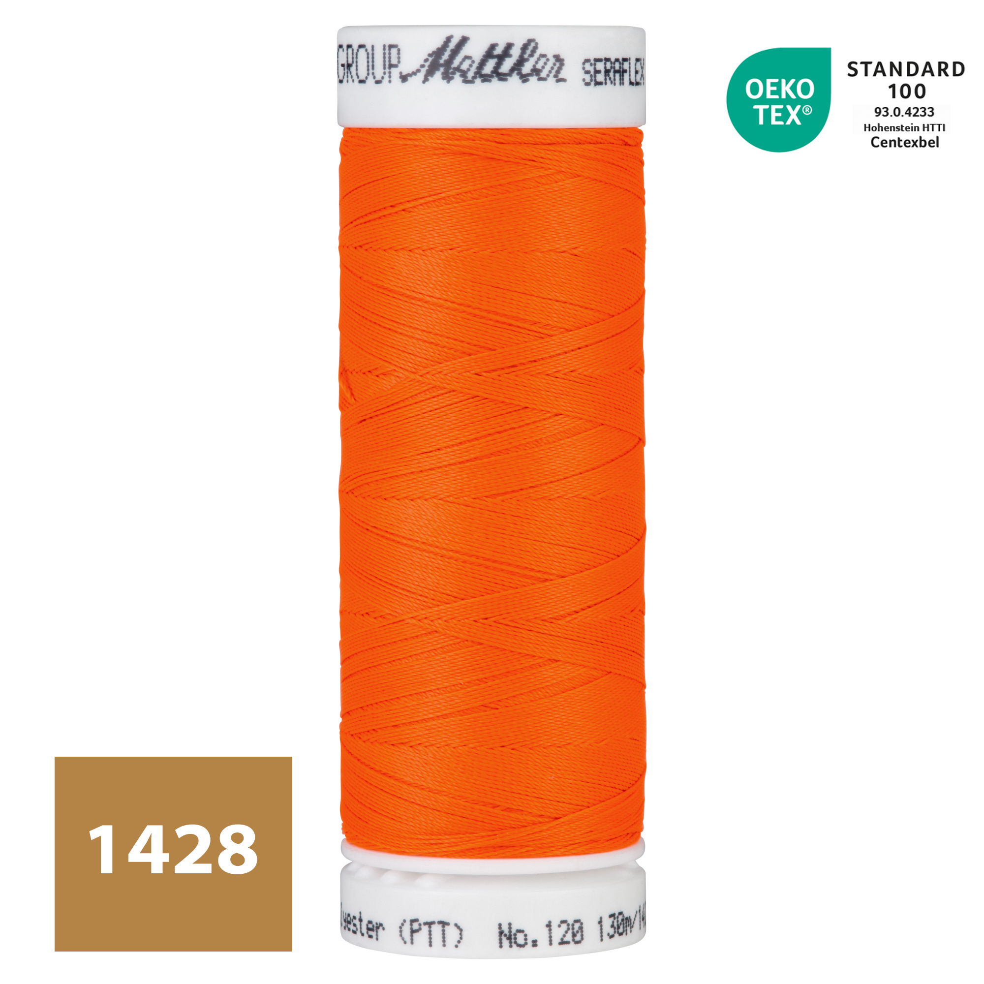 SERAFLEX® Elastisch Naaigaren - Neon Oranje (1428)