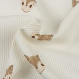 Rib Jersey Stof - Schets Vossen Ecru