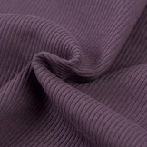 Rib Jersey Stof Dusty Paars