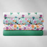 Jersey Katoen Stof - Lente Tulpen