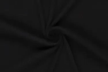 Urban Katoen Rib Cord Boordstof - Zwart