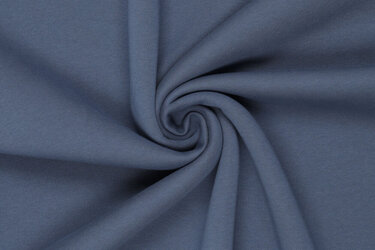 Urban Katoen Sweat Stof - Duivenblauw
