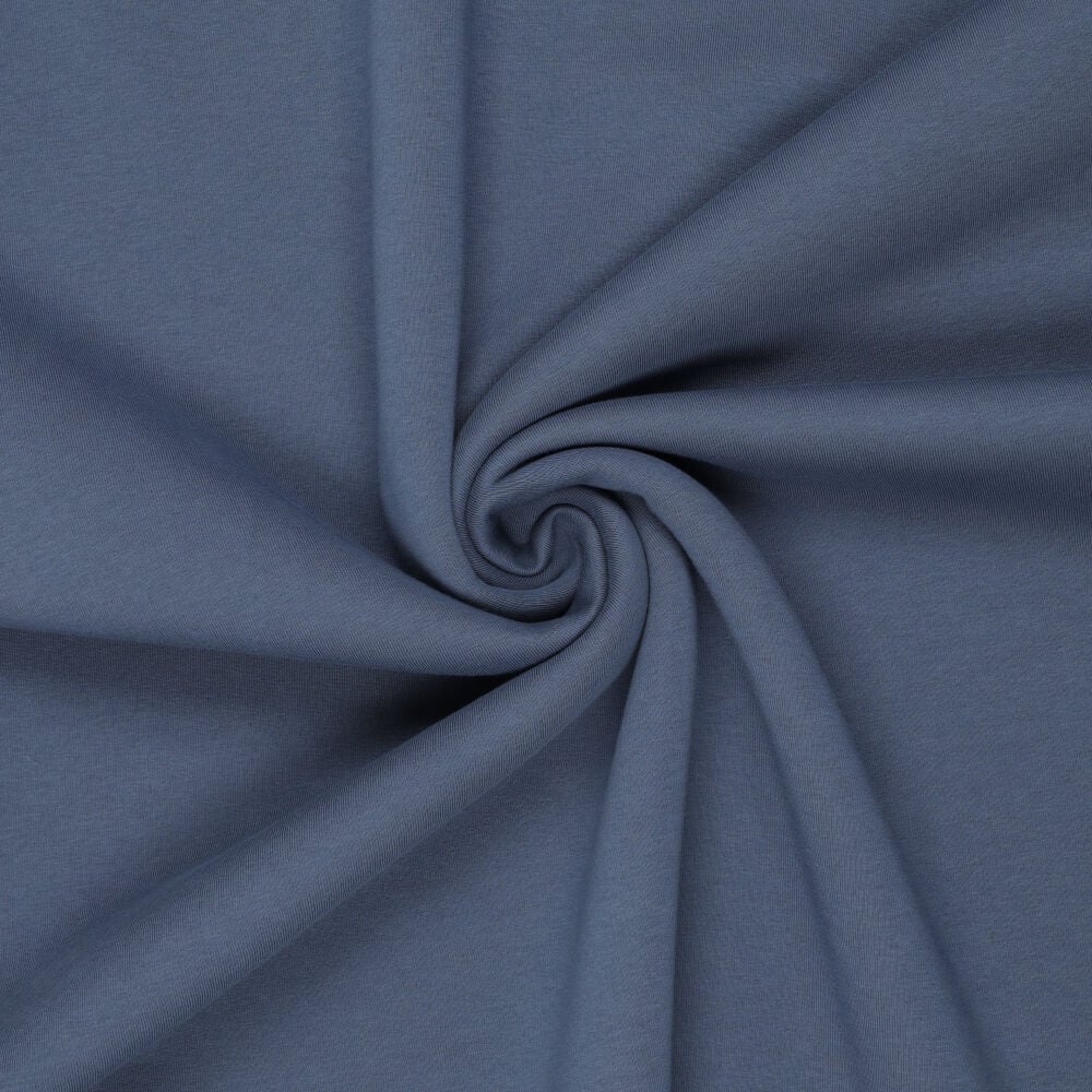 Urban Katoen Sweat Stof - Duivenblauw