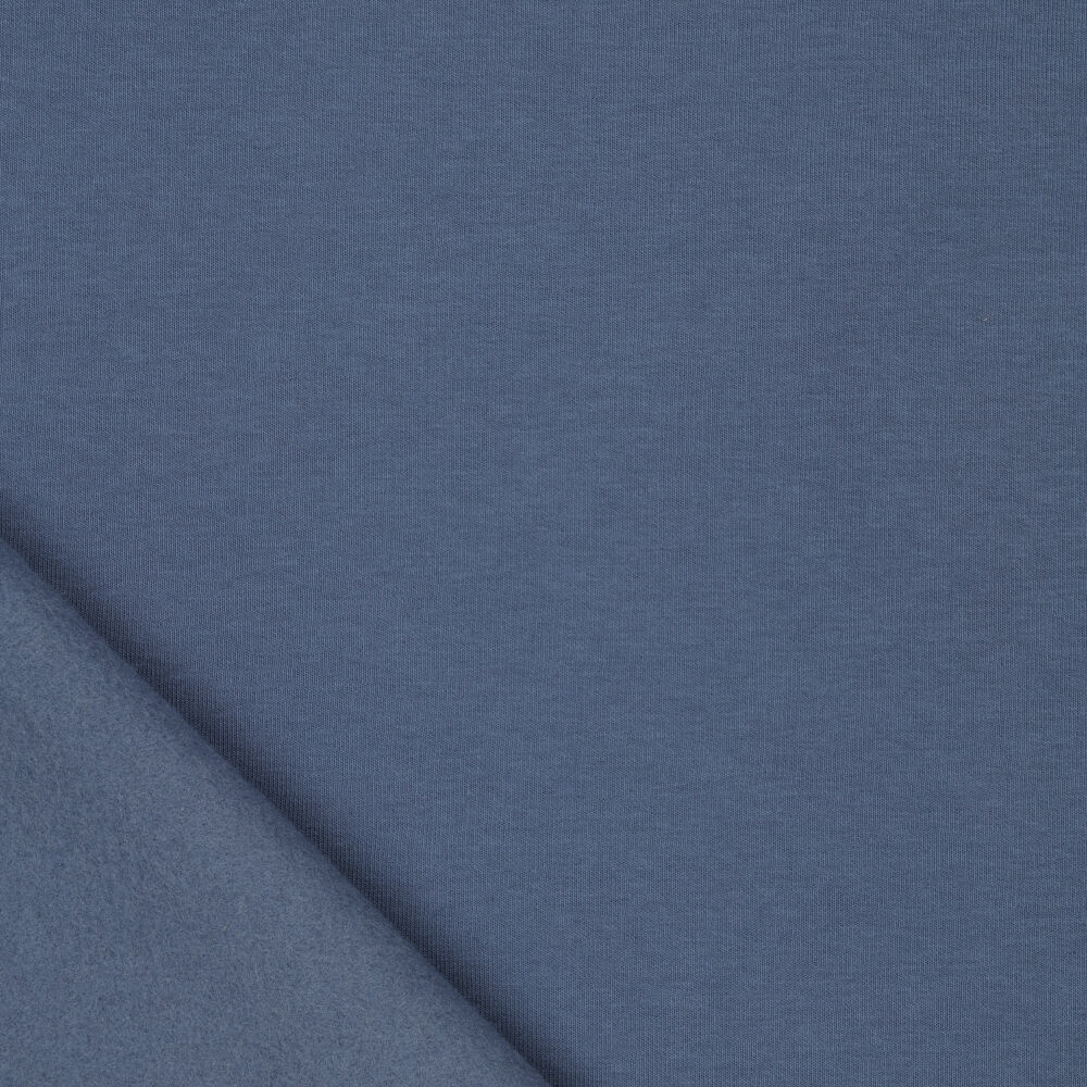 Urban Katoen Sweat Stof - Duivenblauw