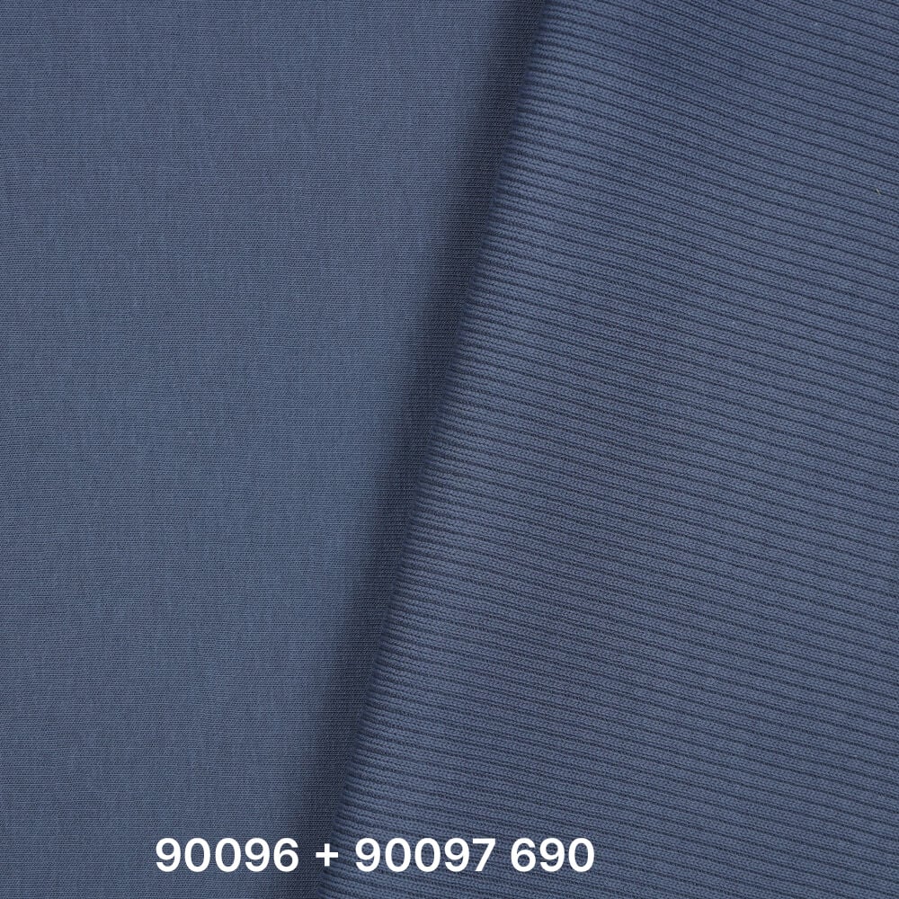 Urban Katoen Sweat Stof - Duivenblauw