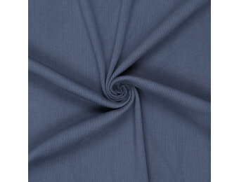 Urban Katoen Rib Cord Boordstof - Duivenblauw