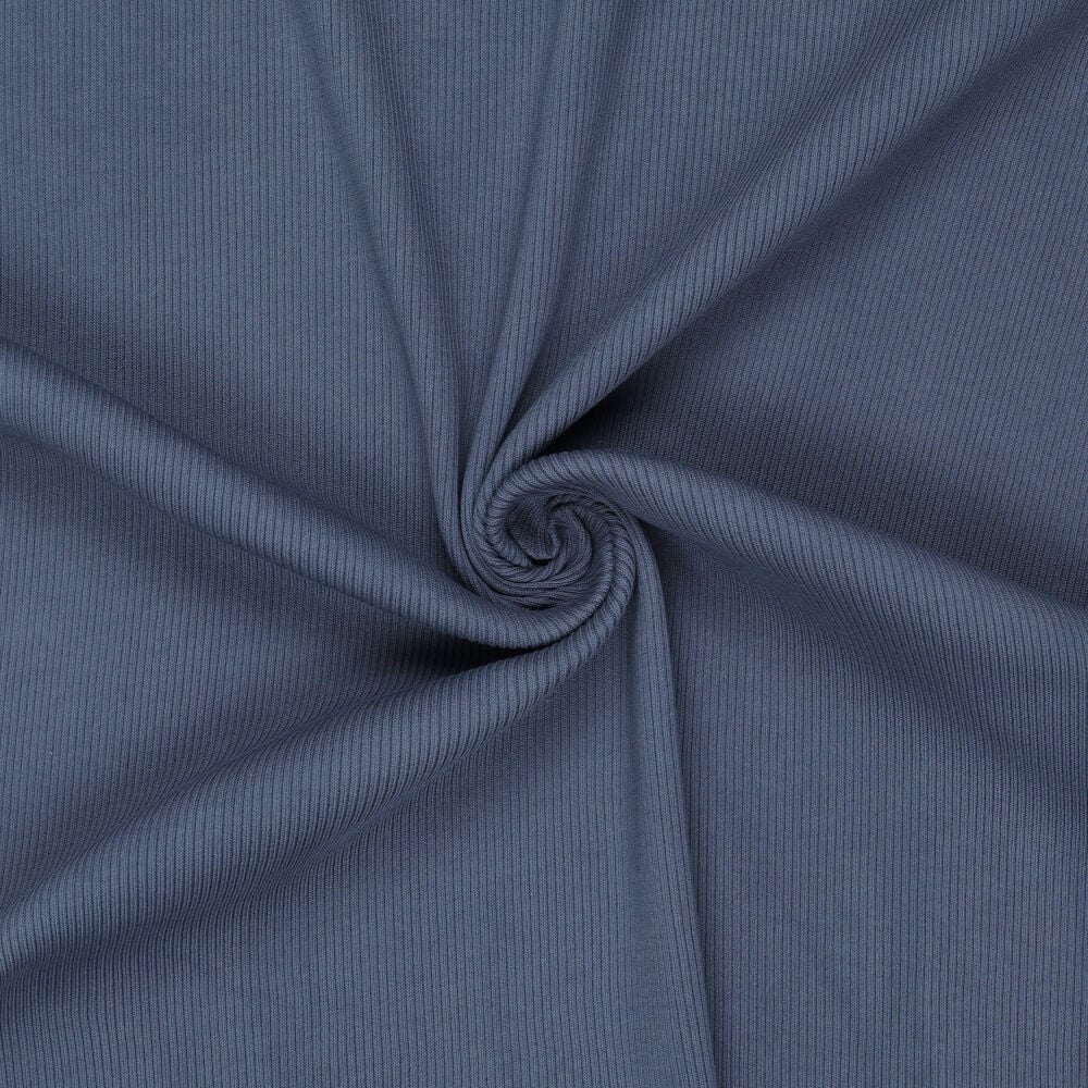 Urban Katoen Rib Cord Boordstof - Duivenblauw
