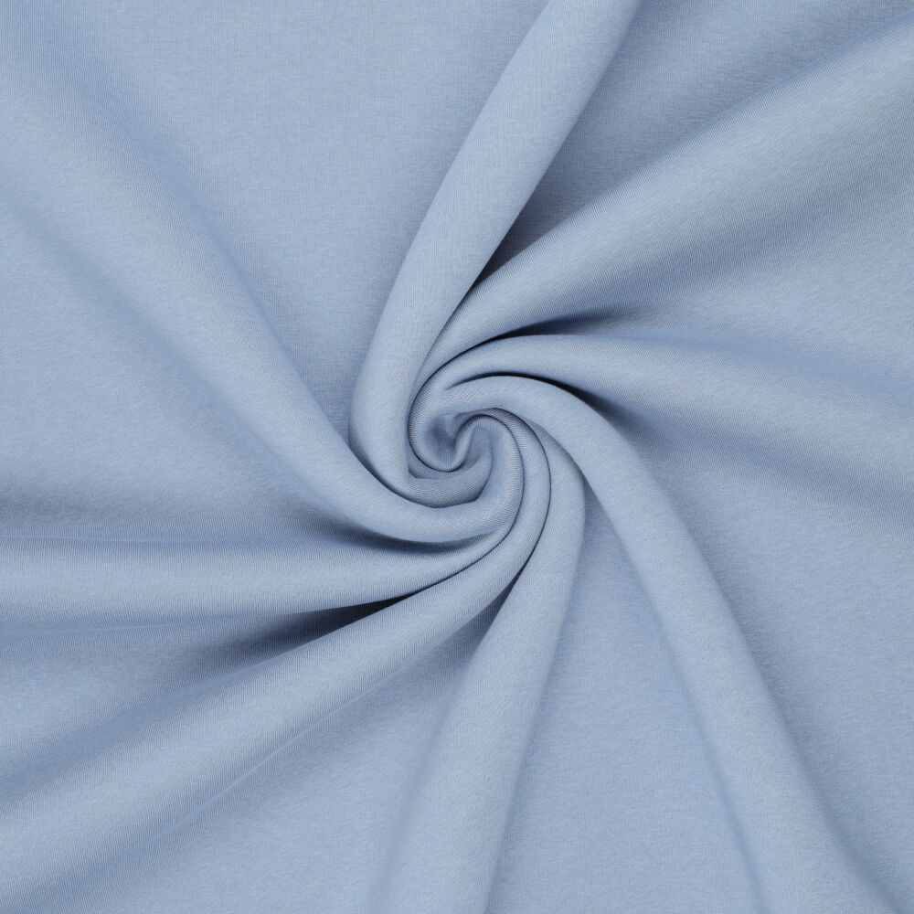 Urban Katoen Sweat Stof - Dusty Blauw