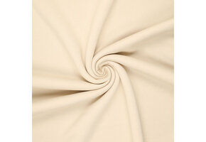 Urban Katoen Sweat Stof - Vanilla Beige