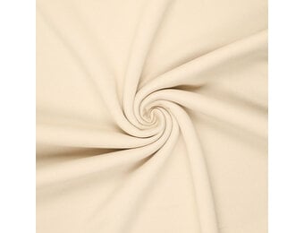 Urban Katoen Sweat Stof - Vanilla Beige