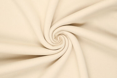 Urban Katoen Sweat Stof - Vanilla Beige