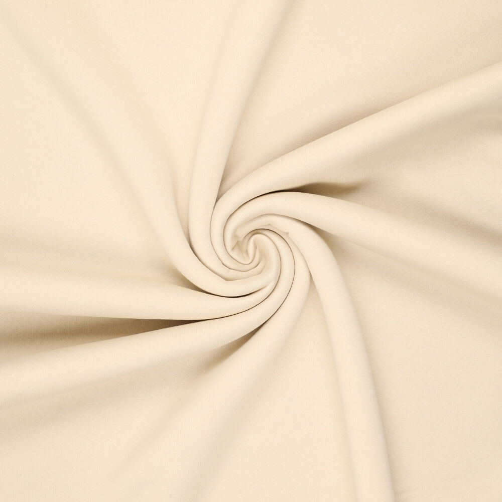 Urban Katoen Sweat Stof - Vanilla Beige