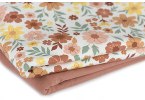 Jersey Katoen Stof - Lentedans Bloemen