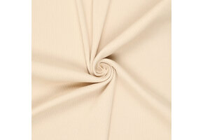 Urban Katoen Rib Cord Boordstof - Vanilla Beige