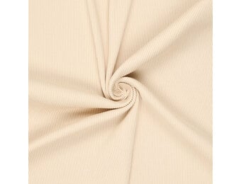 Urban Katoen Rib Cord Boordstof - Vanilla Beige