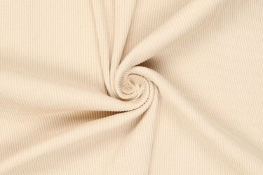 Urban Katoen Rib Cord Boordstof - Vanilla Beige
